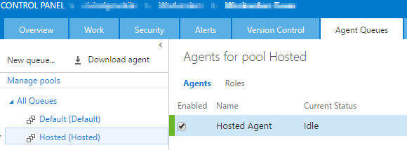 Agent Pool Hosted